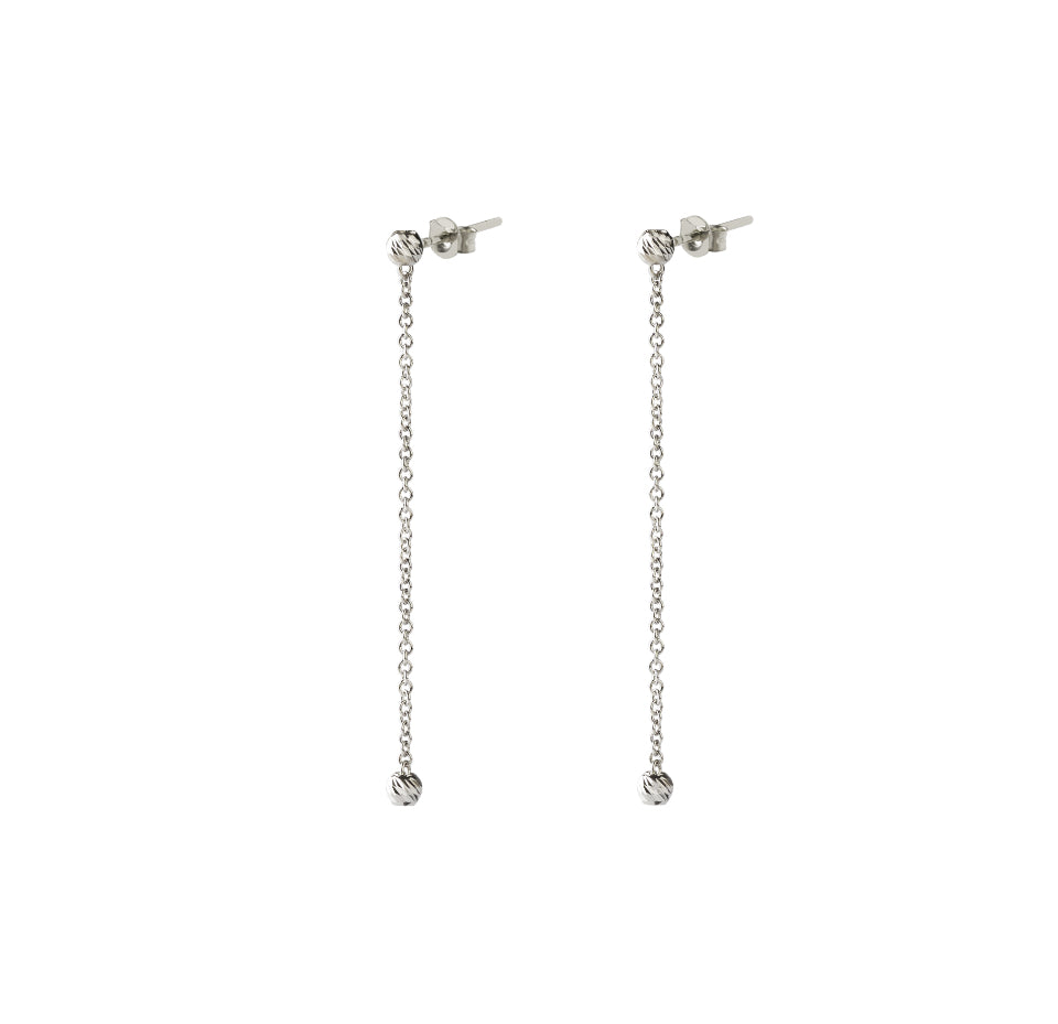 Orecchini in Oro 18kt perla e zirconi 10mm Orecchini in Oro 18kt perla e zirconi 10mm