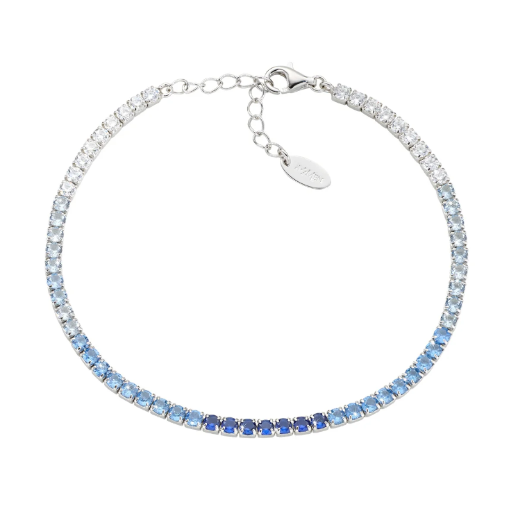 Alessandra Boho Bracelet en Nylon européen Bleu Turquoise avec Mini