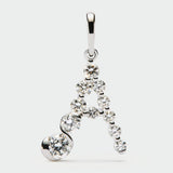 CIONDOLO INIZIALE IN DIAMANTI E ORO BIANCO PDPAOLA