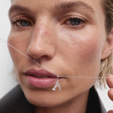 CIONDOLO INIZIALE IN DIAMANTI E ORO BIANCO PDPAOLA