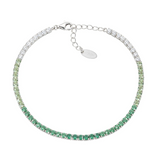 Bracciale Tennis Degradé Verde con Zirconi 2,5 mm Amen