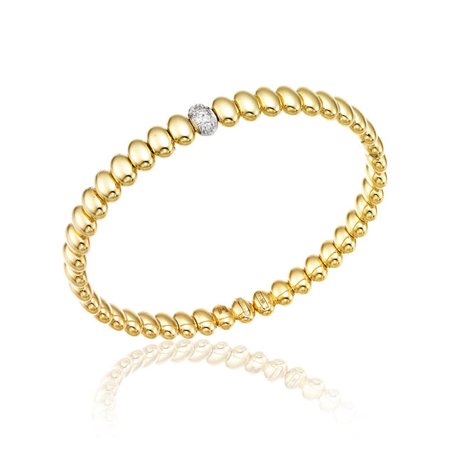 Bracciale rigido Armillas Acqua in oro Chimento