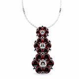 Collana con pendente in pietre preziose e diamanti naturali Bibigì