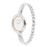 Orologio Twisted Bezel Argentato Calvin Klein