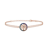 Bracciale Argento Rosato Albero della Vita Kurshuni