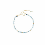 BRACCIALE PIETRE DI ACQUAMARINA MAMAN ET SOPHIE