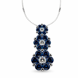 Collana con pendente in pietre preziose e diamanti naturali Bibigì