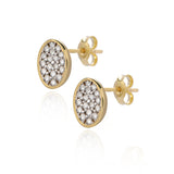 Orecchini Oval Pavé in Oro 9kt e Diamanti Giulia It’s Me