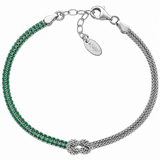 Bracciale Nodo d'amore con Zirconi Colorati Amen
