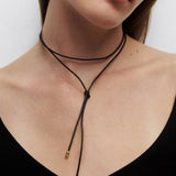 COLLANA CON FIOCCO IN PELLE DANA PDPAOLA