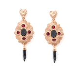 Orecchini argento con pendente portafortuna Sacramore