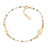 Bracciale Rosario Cristalli Multicolor Amen