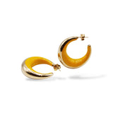 ORECCHINI LUNA VIVA ARGENTO SMALTATO