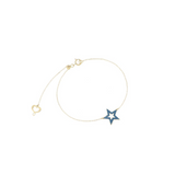BRACCIALE 18KT STELLA TRAFORATA POLVERE BLU MAMAN ET SOPHIE