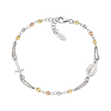 Bracciale Rosario Grani Multifinitura Amen