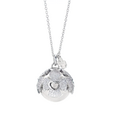 Collana Chiama Angeli in Argento con Zirconi Bianchi Amen
