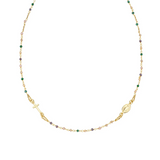 Rosario Girocollo Cristalli Multicolor Amen