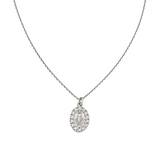 Collana Mini Madonna Miracolosa con Zirconi Amen