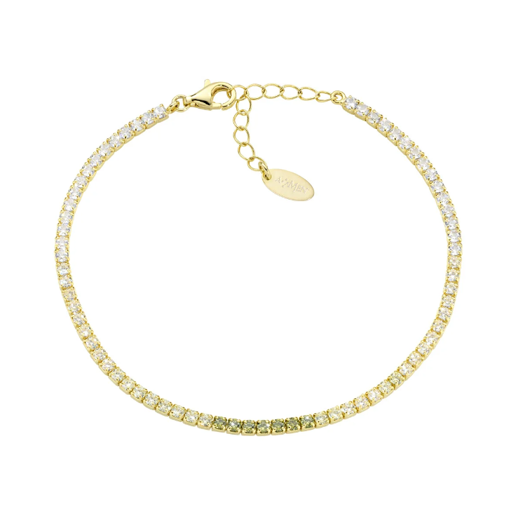 Bracciale Tennis degradé con Zirconi Amen