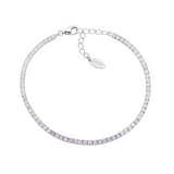 Bracciale Tennis Degradé Lillà con Zirconi Amen