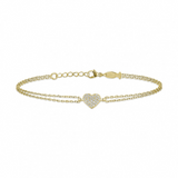 Bracciale Cuore Argento Dorato Kurshuni