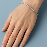 Bracciale tennis in oro bianco