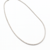 Girocollo tennis in oro bianco