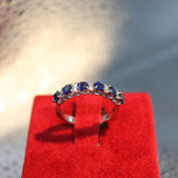 Anello con zaffiri e diamanti naturali Bibigì