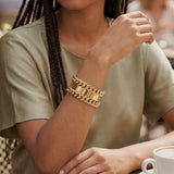 Bracciale rigido con catene Geldo Zag Bijoux