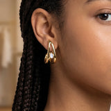 Orecchini Sculpted Zag Bijoux