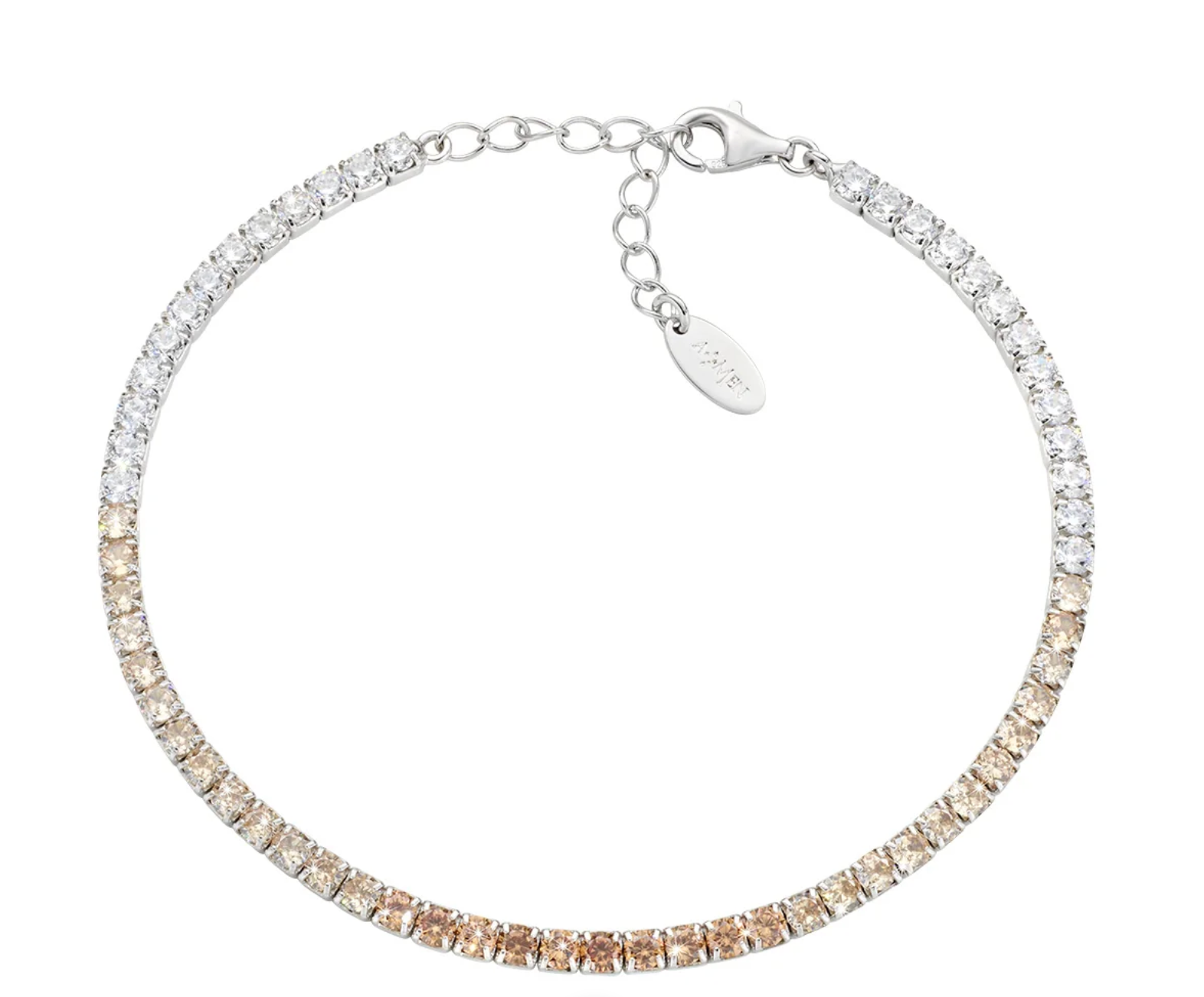 Bracciale in argento Tennis degradé con Zirconi 2,5mm Amen