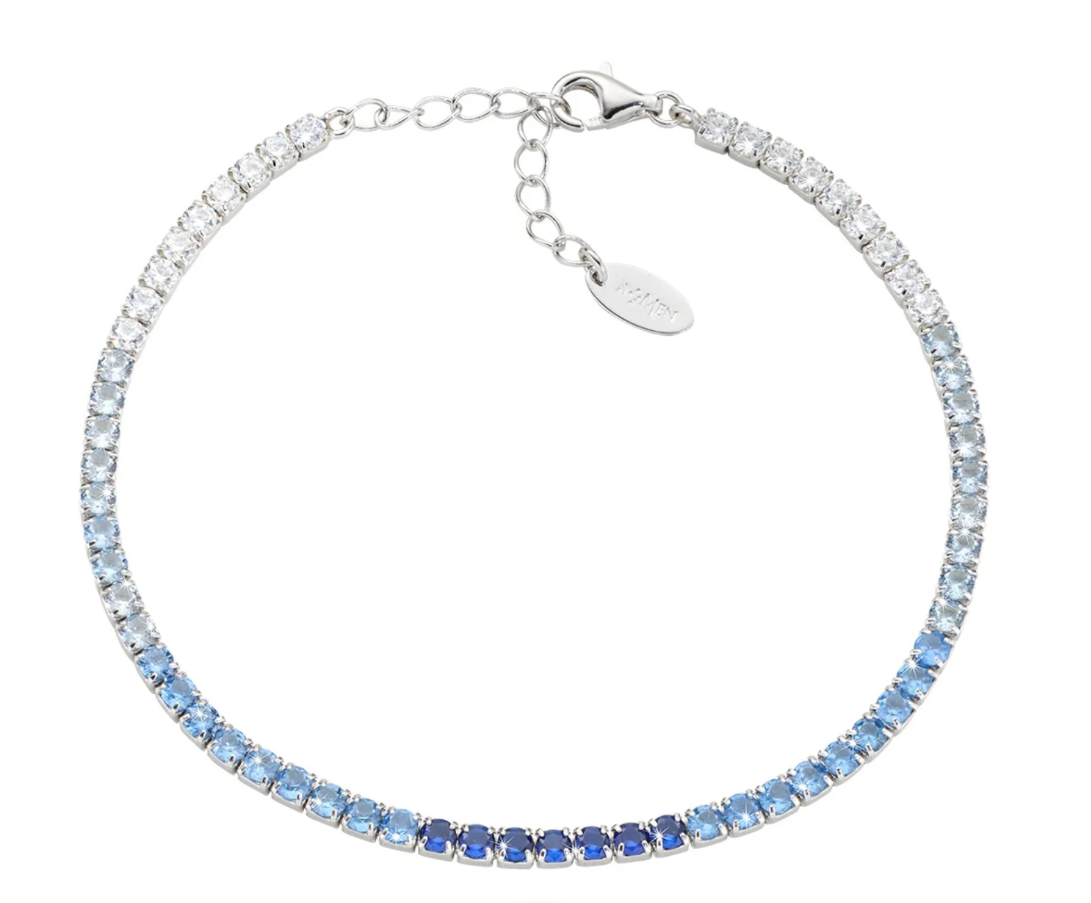 Bracciale in argento Tennis degradé con Zirconi 2,5mm Amen