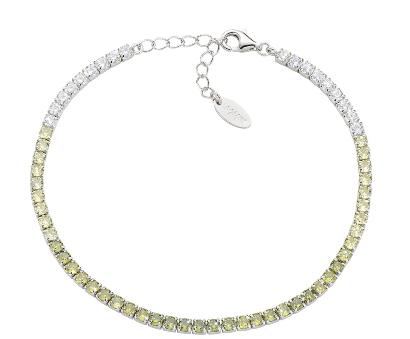 Bracciale in argento Tennis degradé con Zirconi 2,5mm Amen