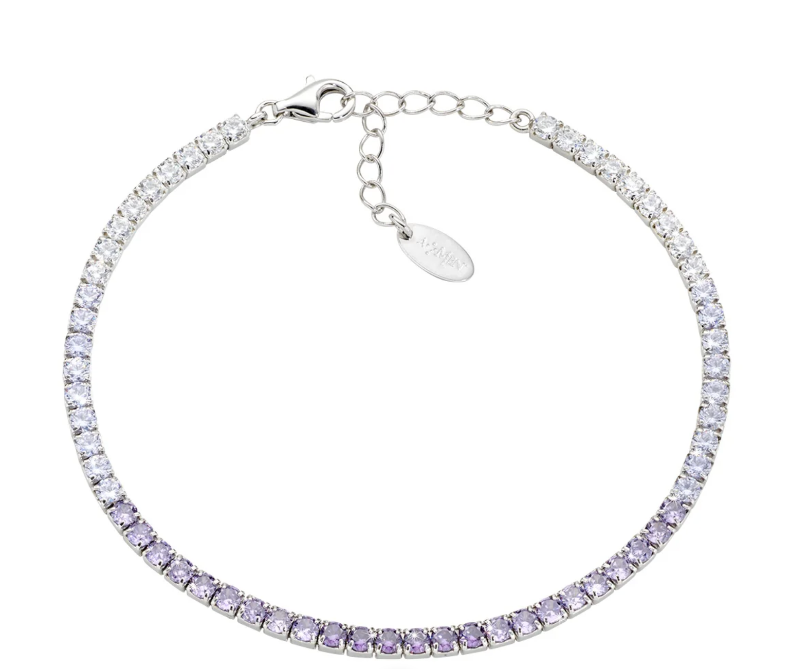 Bracciale in argento Tennis degradé con Zirconi 2,5mm Amen