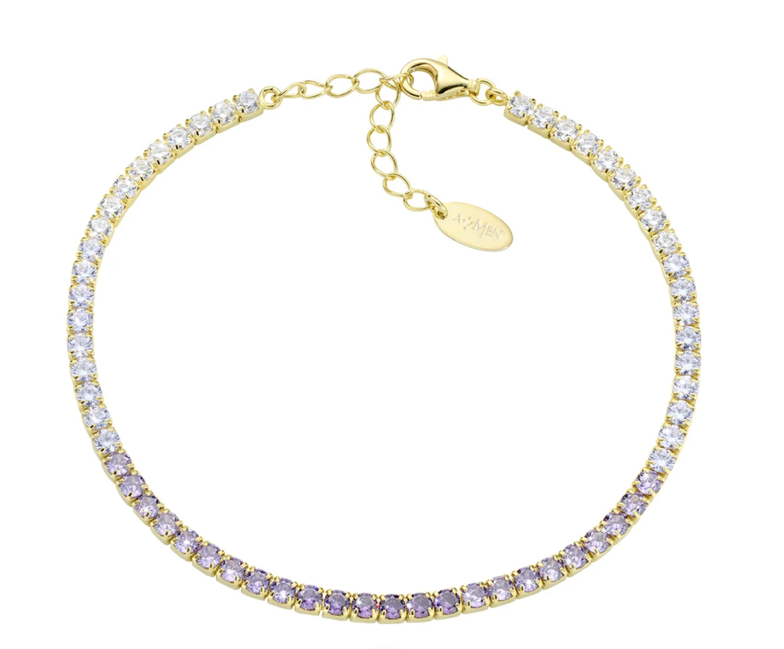 Bracciale in argento Tennis degradé con Zirconi 2,5mm Amen
