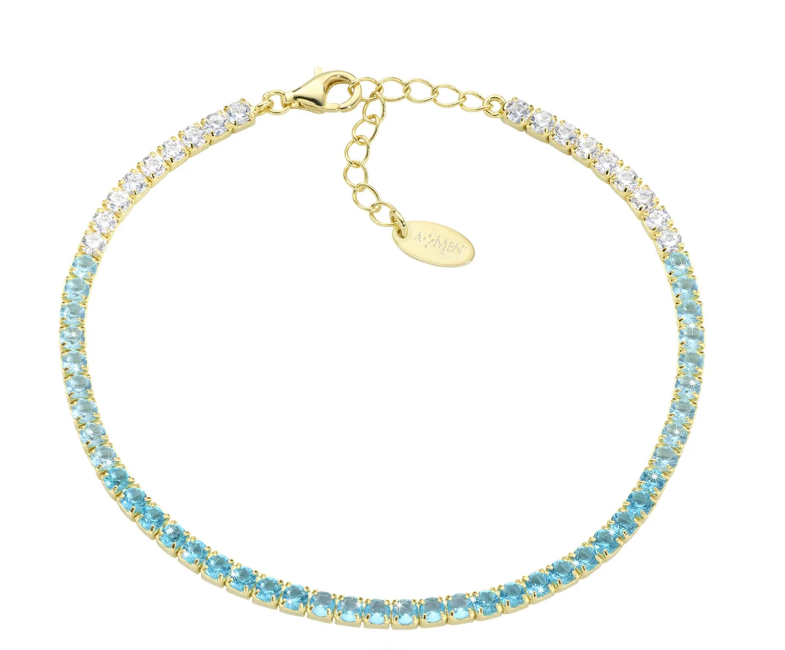 Bracciale in argento Tennis degradé con Zirconi 2,5mm Amen