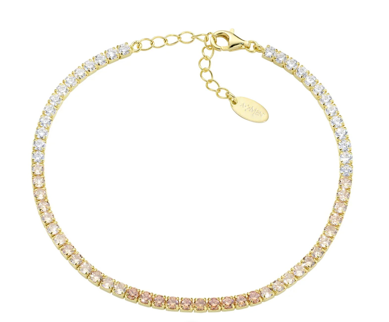 Bracciale in argento Tennis degradé con Zirconi 2,5mm Amen