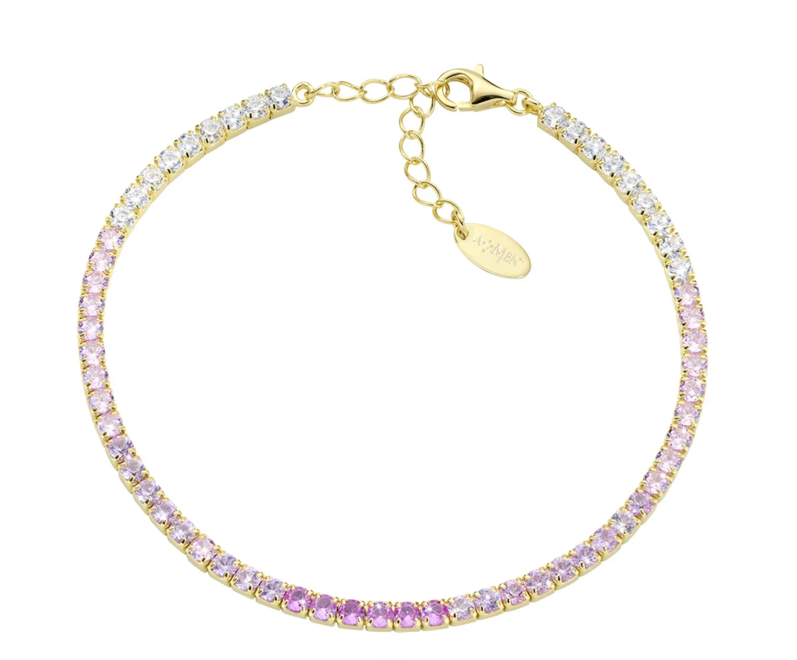 Bracciale in argento Tennis degradé con Zirconi 2,5mm Amen