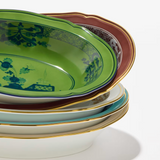 Vassoio ovale fondo Malachite Oriente Italianao GINORI 1735