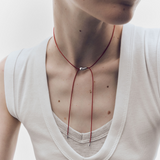 COLLANA GIROCOLLO IN CORDA ROSSA RODEO PDPAOLA