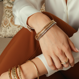 Bracciale flessibile in oro Chimento