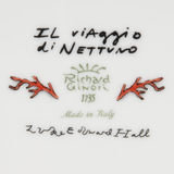 Svuotatasche quadrato piccolo White Il Viaggio Di Nettuno GINORI 1735